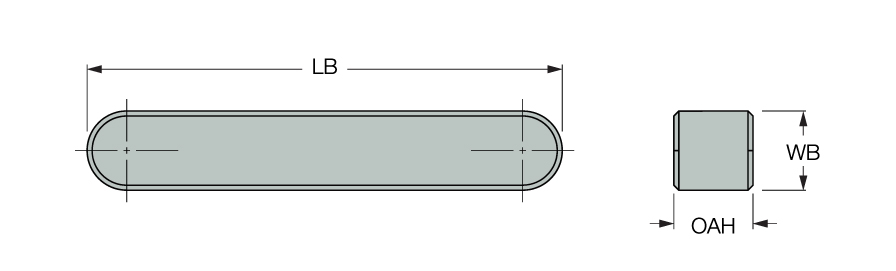 SQ KEY 3/8X3/8X1-1/2
