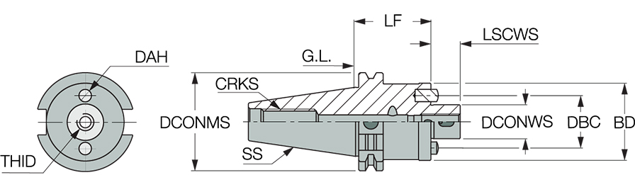 DIN69871 50 SEM32X120A-IT